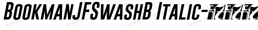 BookmanJFSwashB Italic字体转换
